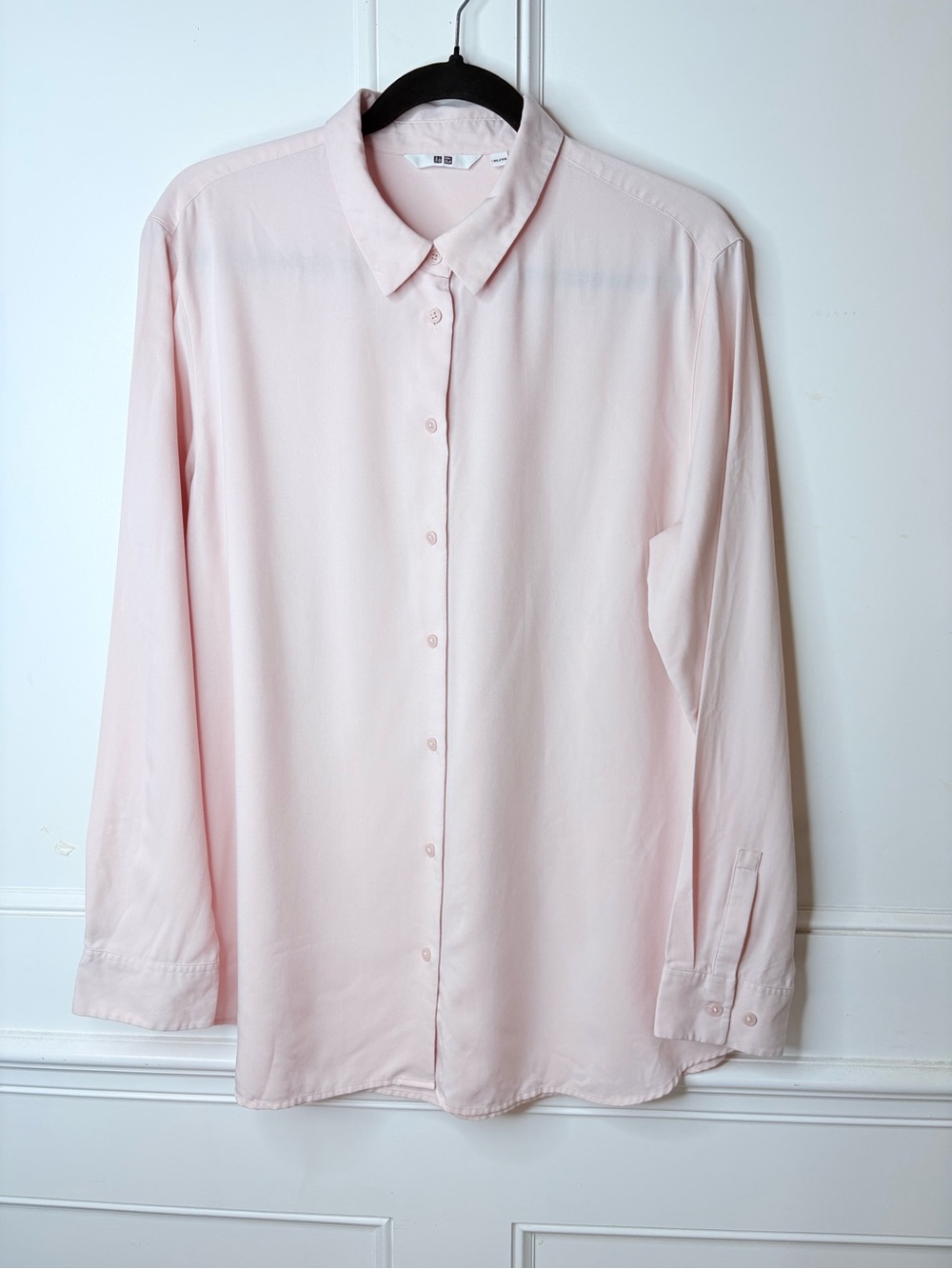Uniqlo Pale Pink Long-Sleeve Dress Shirt